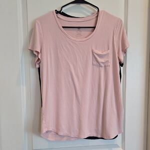 Kindred Bravely Blush Pink/Black Short Sleeve Nursing Tee with Pocket **Bundle**